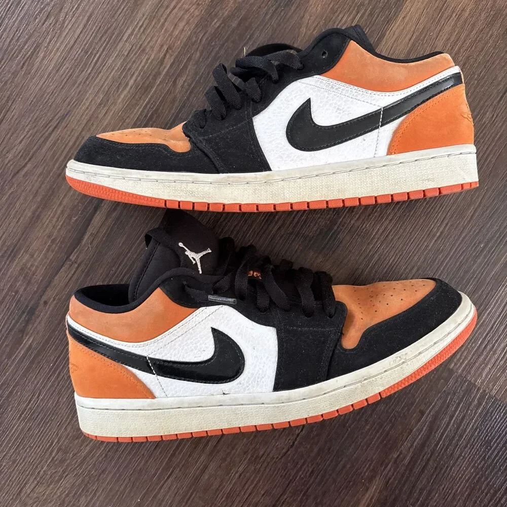 Size 9 Nike Air Jordan Retro 1 Low Shattered Backboard 553-558-128 Y2K